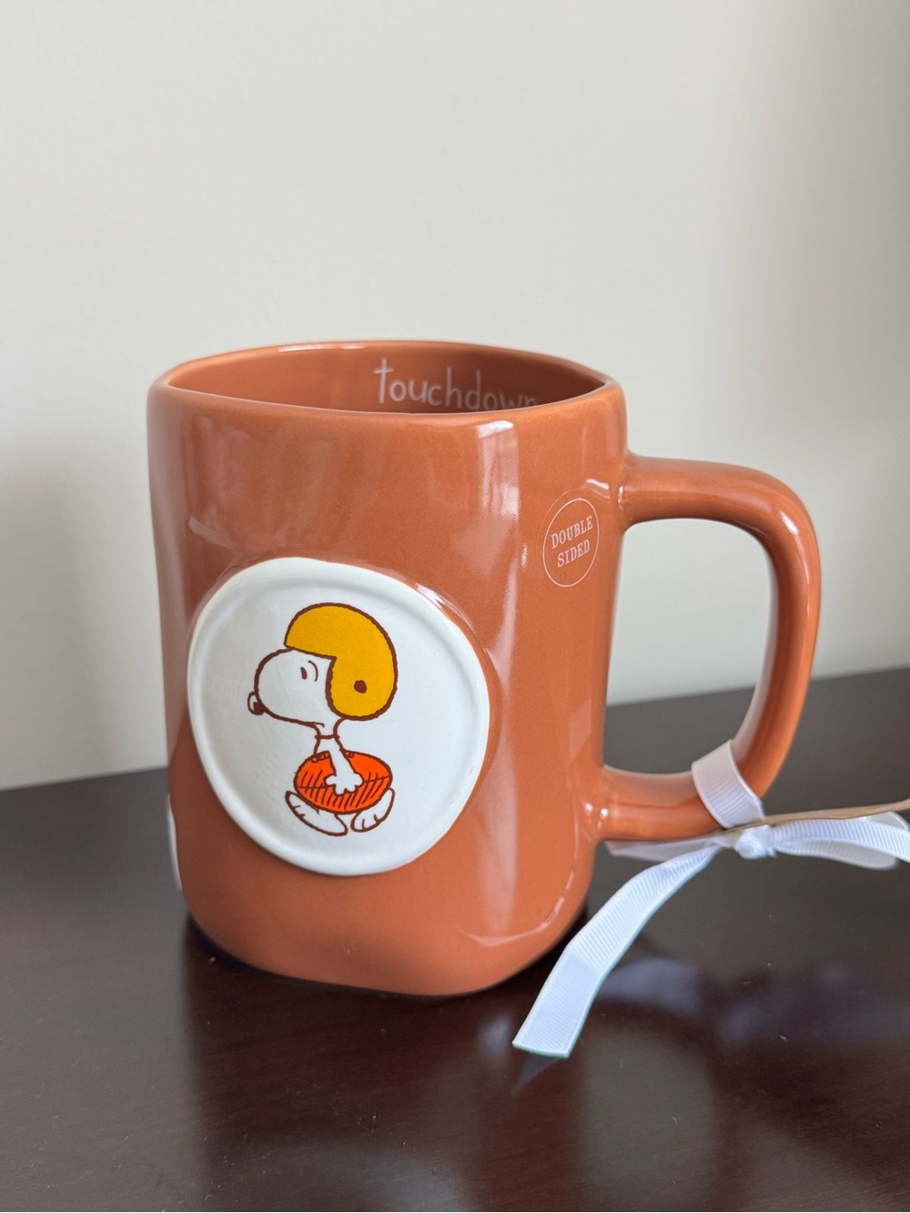 NEW Peanuts Snoopy Rae Dunn football Coffee Mug